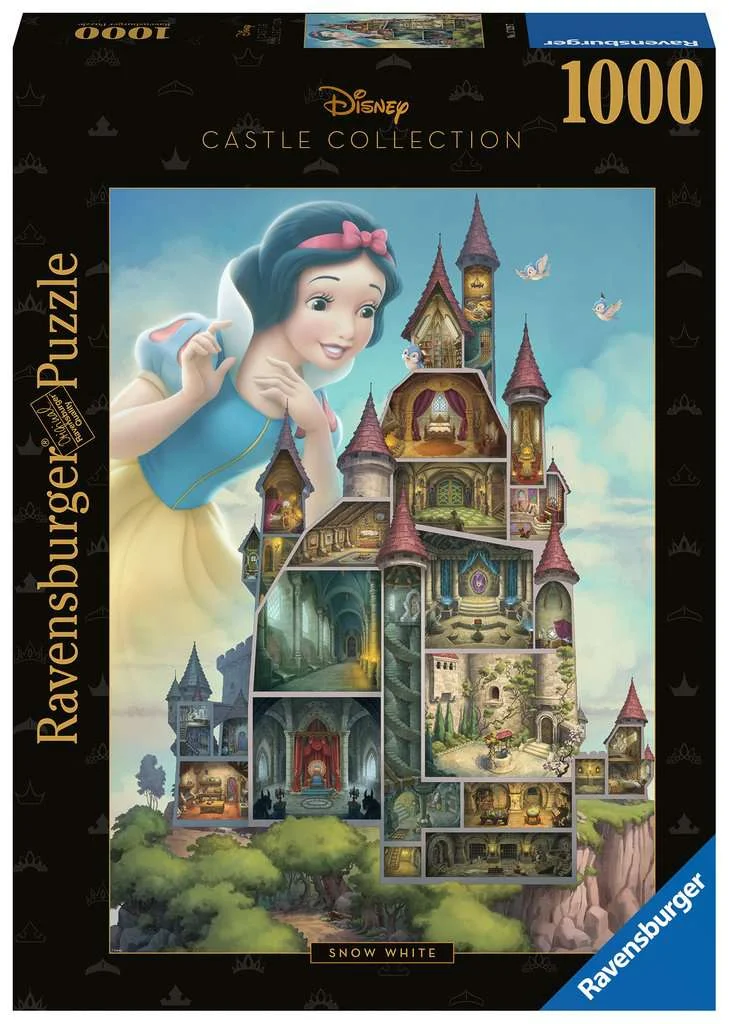 Puzzle 1000 Blanche Neige Château Disney