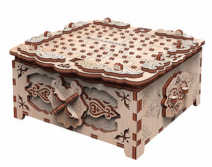 Mr. Playwod – Boîte à Secret Fantaisie Florale