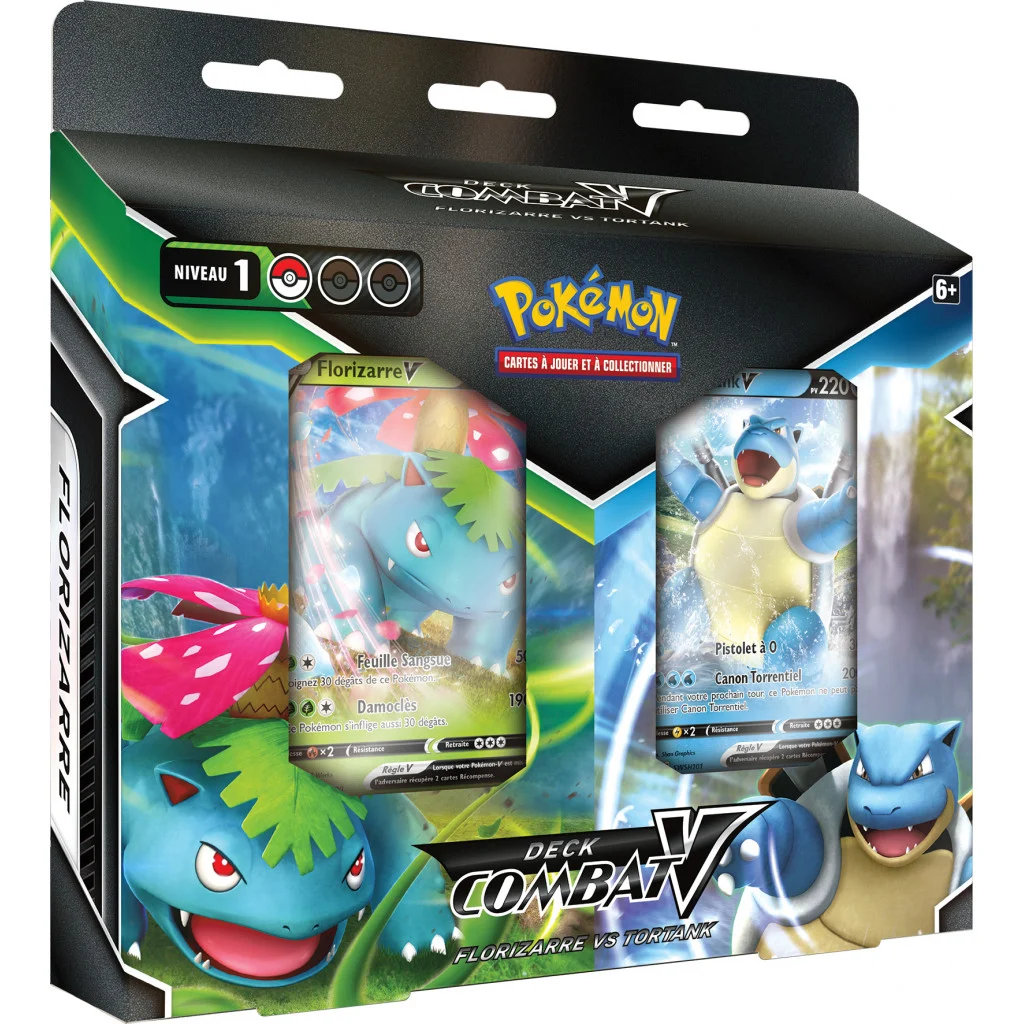 Pokémon : Deck Combat V – Florizarre vs Tortank (Bundle)