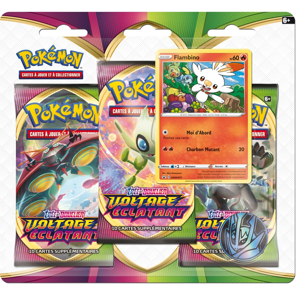 Pokémon : Pack 3 boosters Flambino