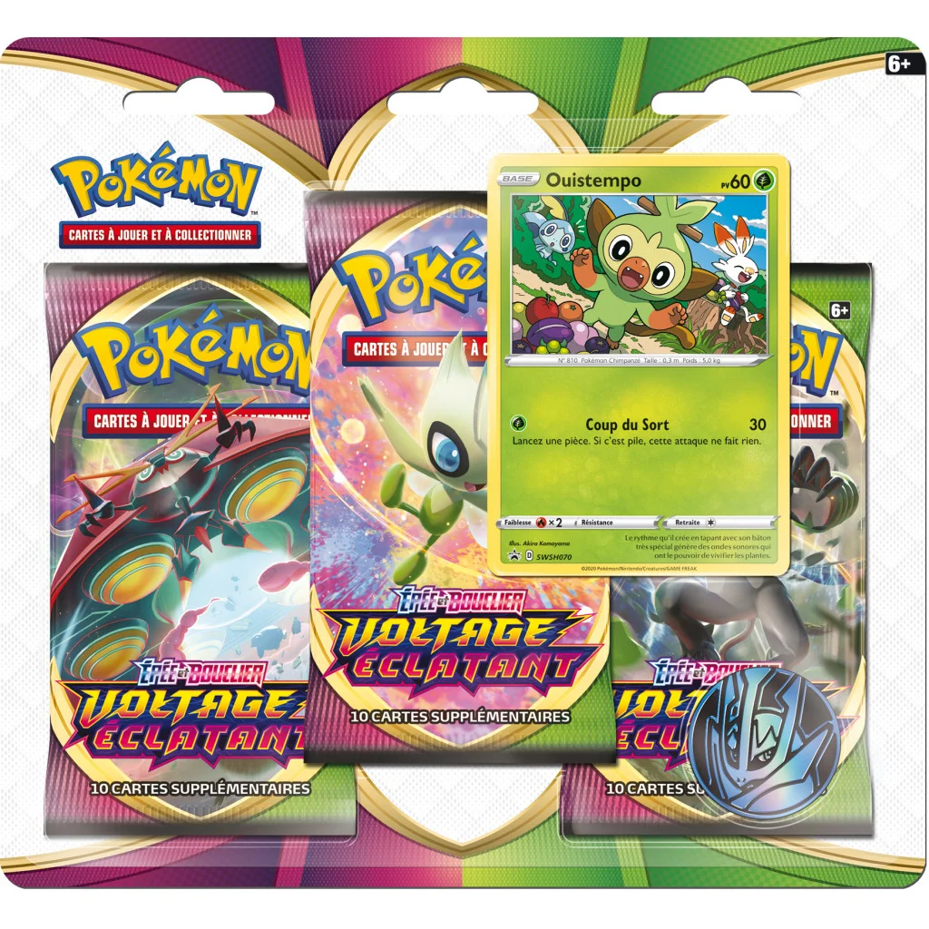 Pokémon : Pack 3 boosters Ouistempo
