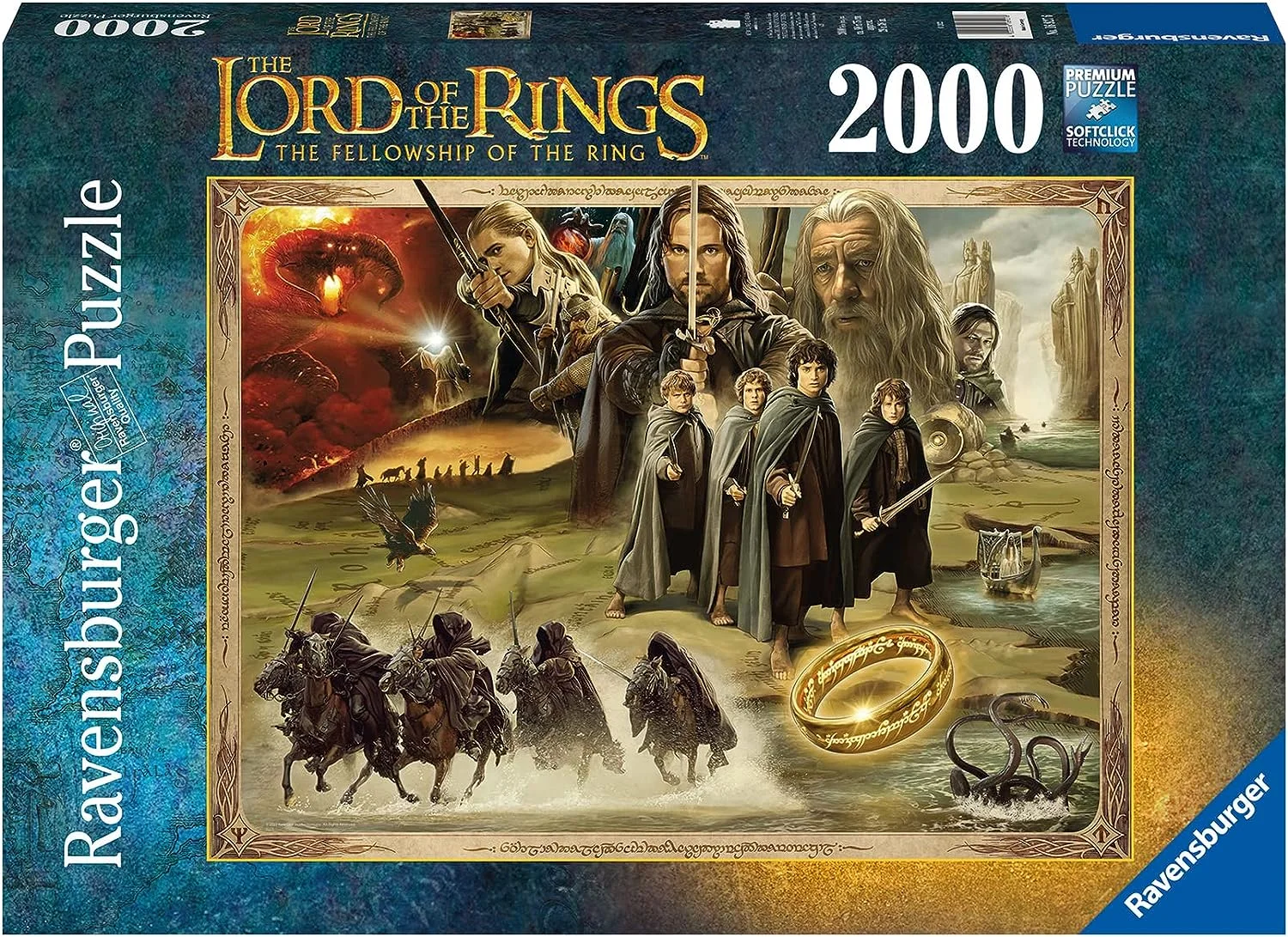 Puzzle 2000 Seigneur des anneaux, communauté de l’anneau